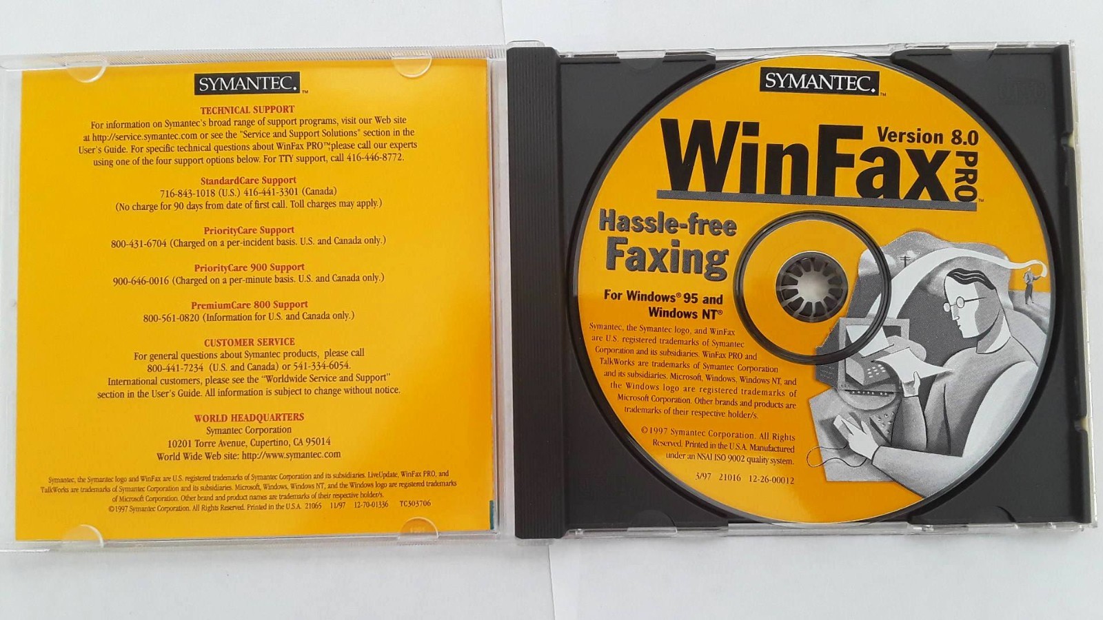 Symantec WinFax Pro Version 8.0 Full Version w/ License