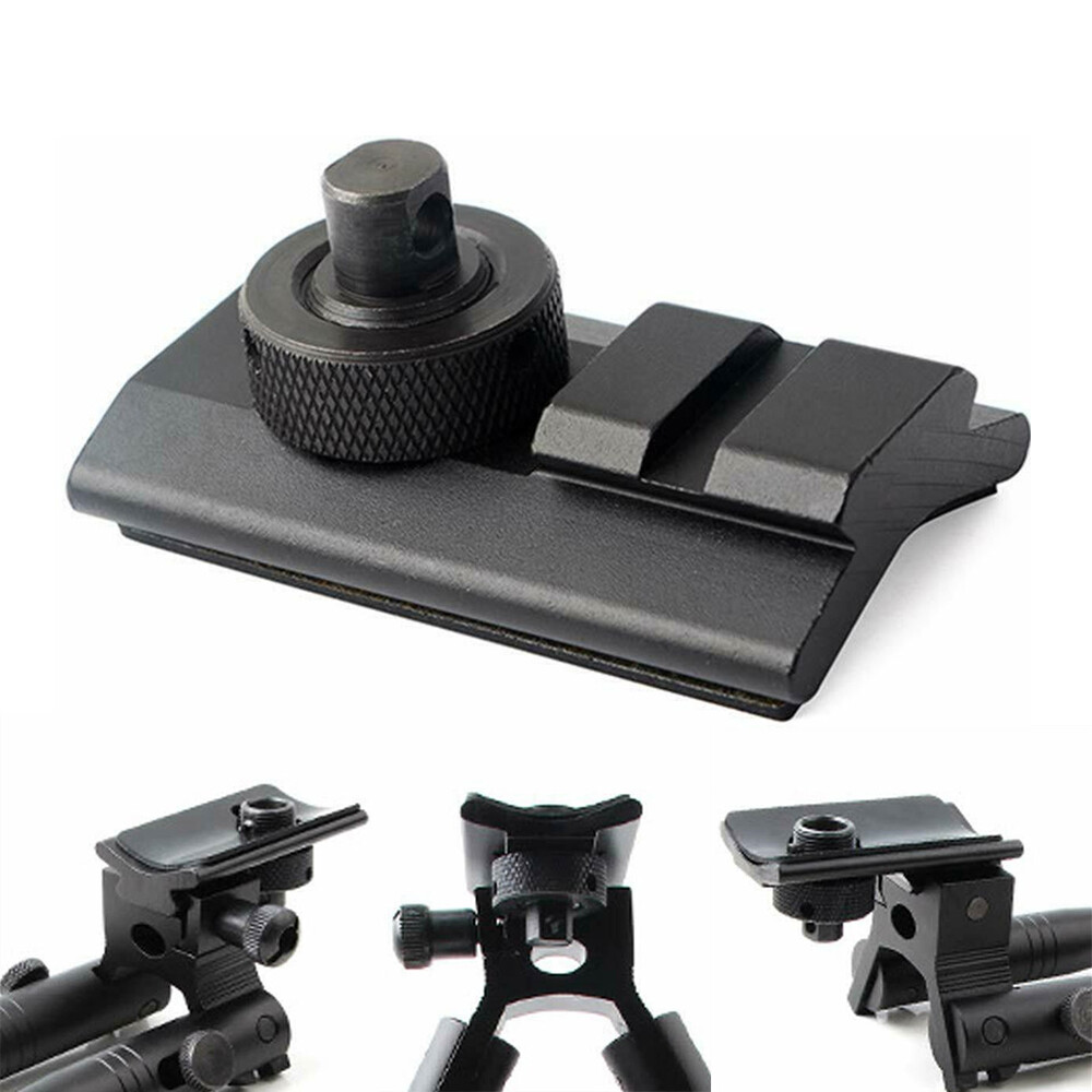 6''Spring Return Hunting Rifle Bipod with Ring Mount/Swivel Adapter/Barrel Mount