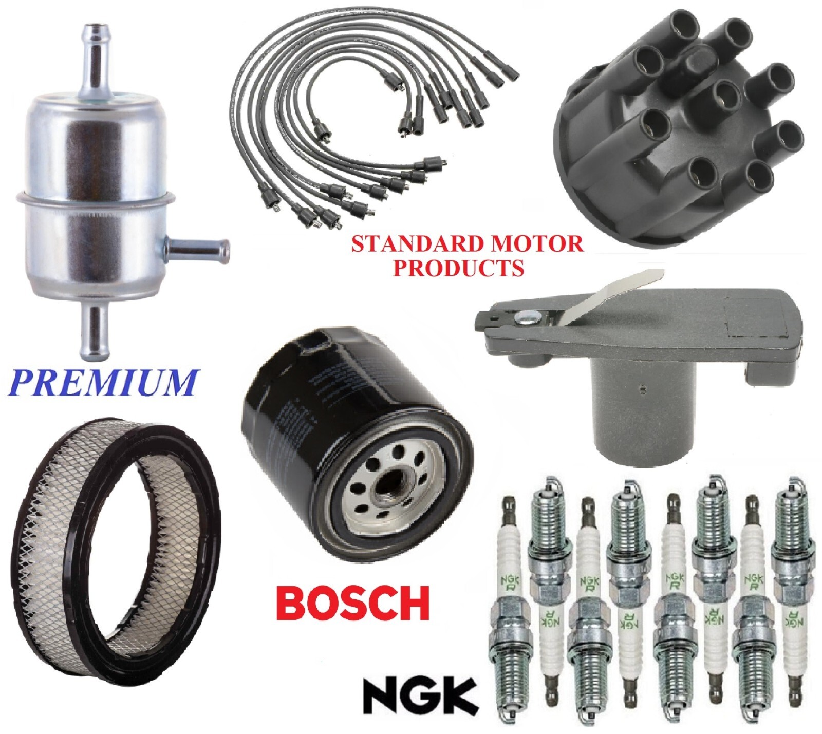 Tune Up Kit Filters Cap Rotor Wire Plugs For PLYMOUTH VOLARE V8 5.2L 1979-1980