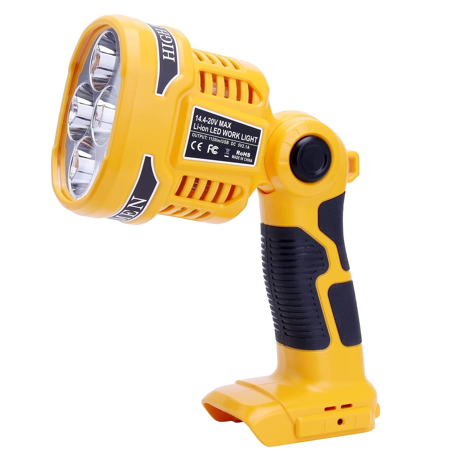 20V Cordless LED Work Light DCL043 Compatible with Dewalt 20V Max Lithium