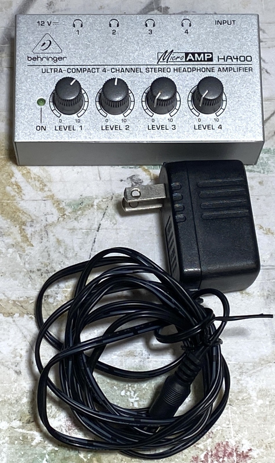 Behringer Microamp HA400 4 Channel Stereo Headphone Amplifier