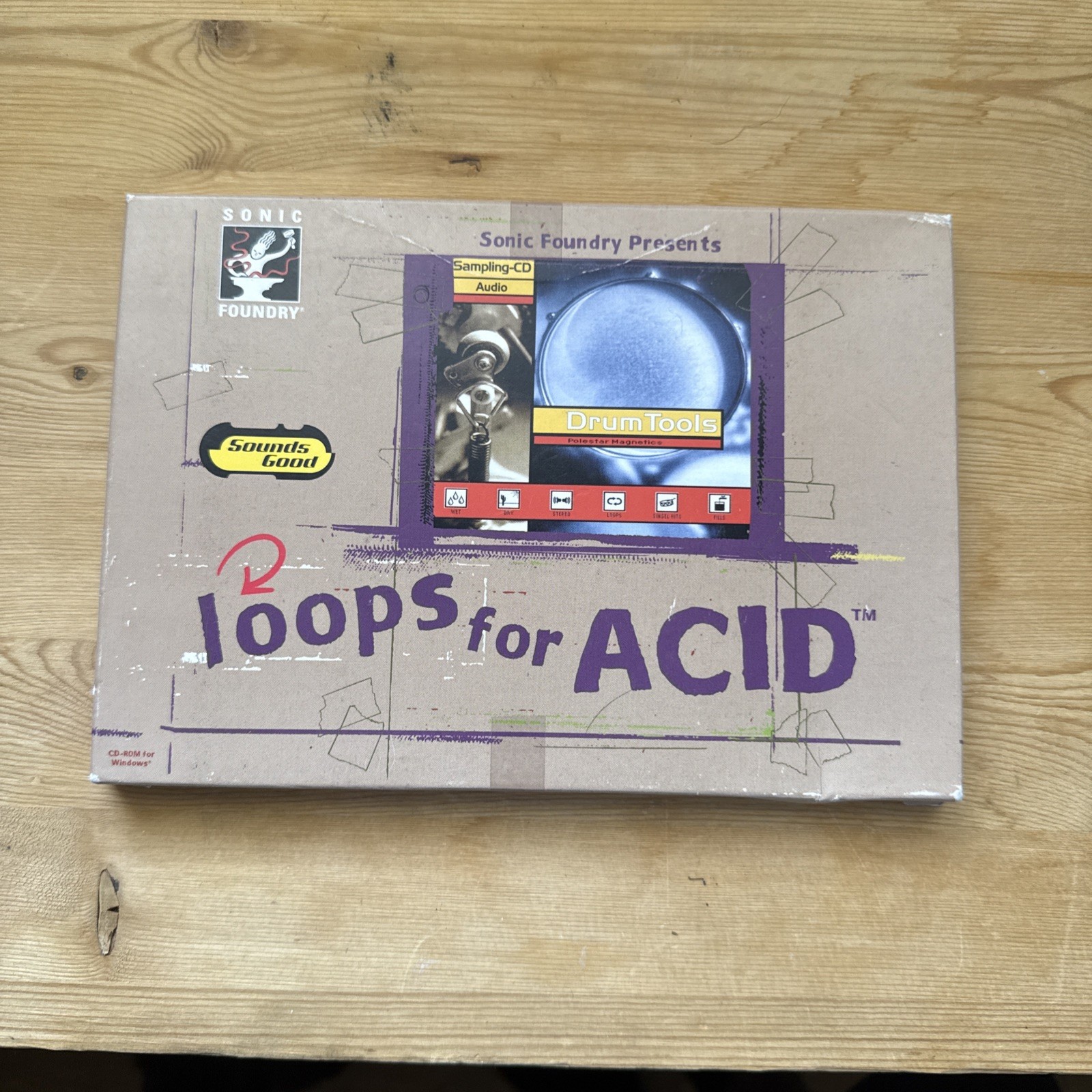 Sonic Foundry Drum Tools Loops For Acid Sampling CD