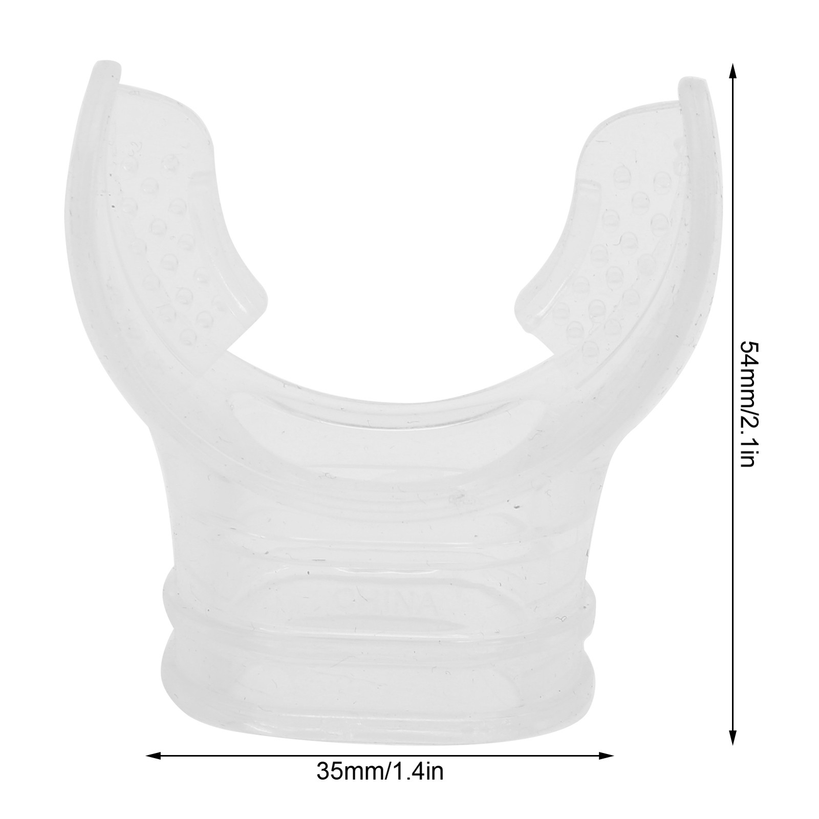 4pcs Transparent Silicone Diving Bite Mouthpiece For Deep Sea Diving Premium