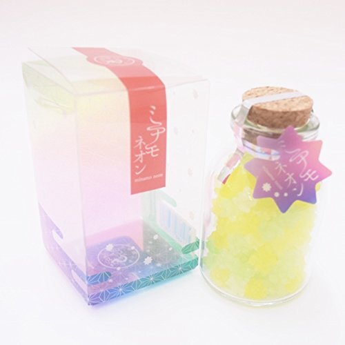 Konpeito Minamo Neon 50g Assorted Konpeito Colors in a Jar (Yellow) 50g