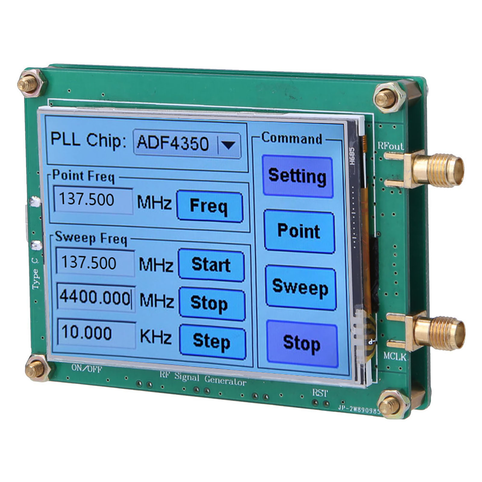 Generator Full Touch Screen RF Sweep Frequency PC Control W/ Data Cable