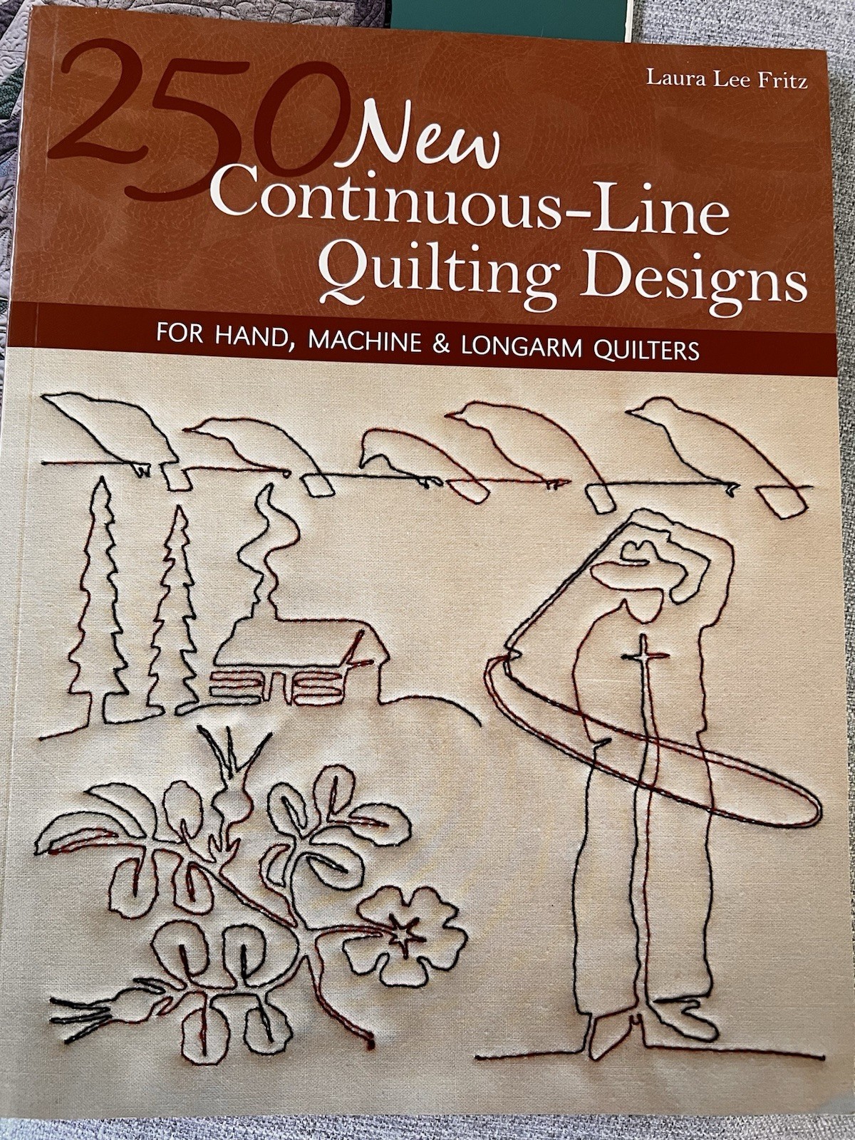 Continuous Line Quilting Book Lot Longarm Machine Hand Quilt Design Patterns EUC