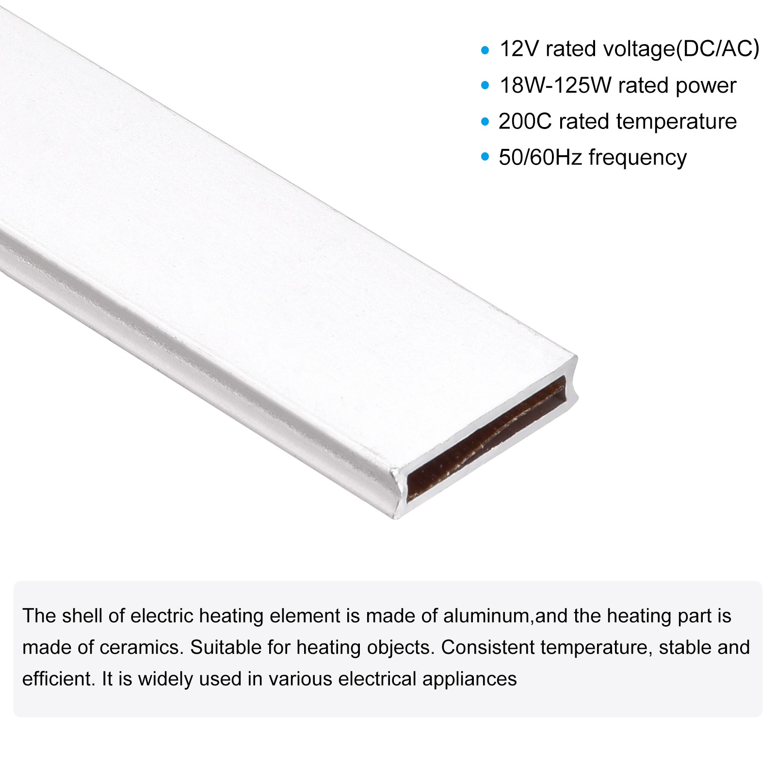 PTC Heating Element 12V 18W-125W 200C Consistent Ceramic Thermostatic
