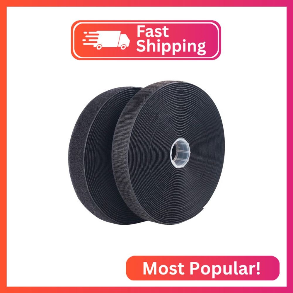 LLPT Sew On Hook and Loop Tape Extra Industrial Strength Nylon Fabric 1 Inch x 3