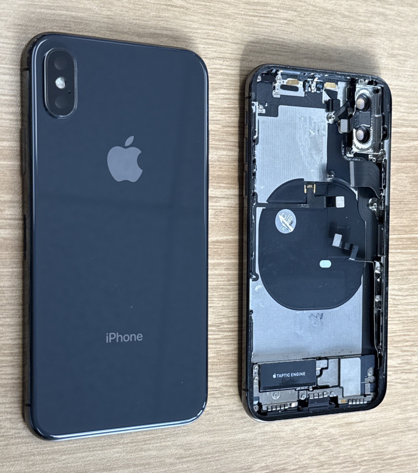 iPhone X Housing Back Replacement Black Space Gray W Small Parts OEM Grade B