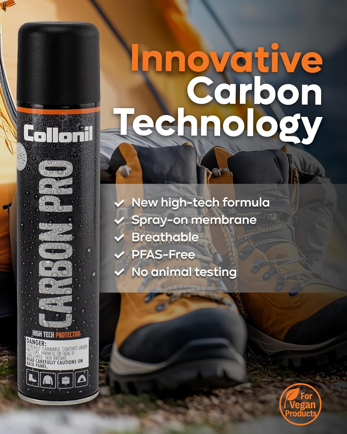 Collonil Carbon Pro XXL – Universal Shoe Protector Spray 2X 10.1 Fl Oz – Waterpr