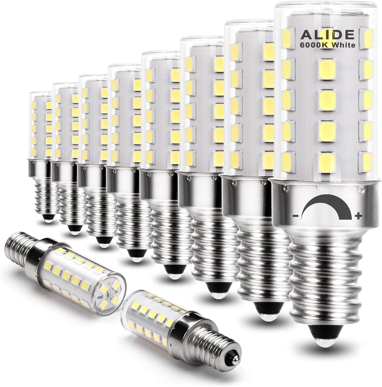 Dimmable E12 Led Bulbs 6000K Daylight White 5W,Replace 40 Watt E12 Halogen Equiv