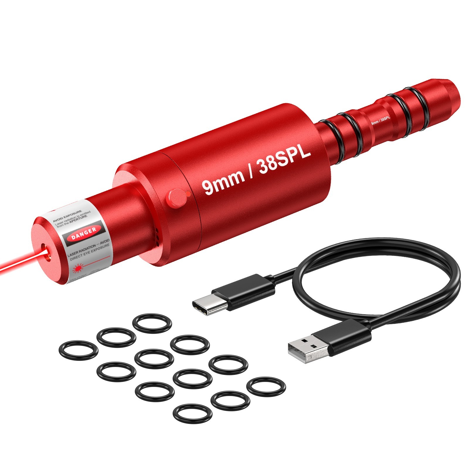 1pc 9mm/38spl Laser Dry Fire Training & Calibration Function 2-in-1 Trainer