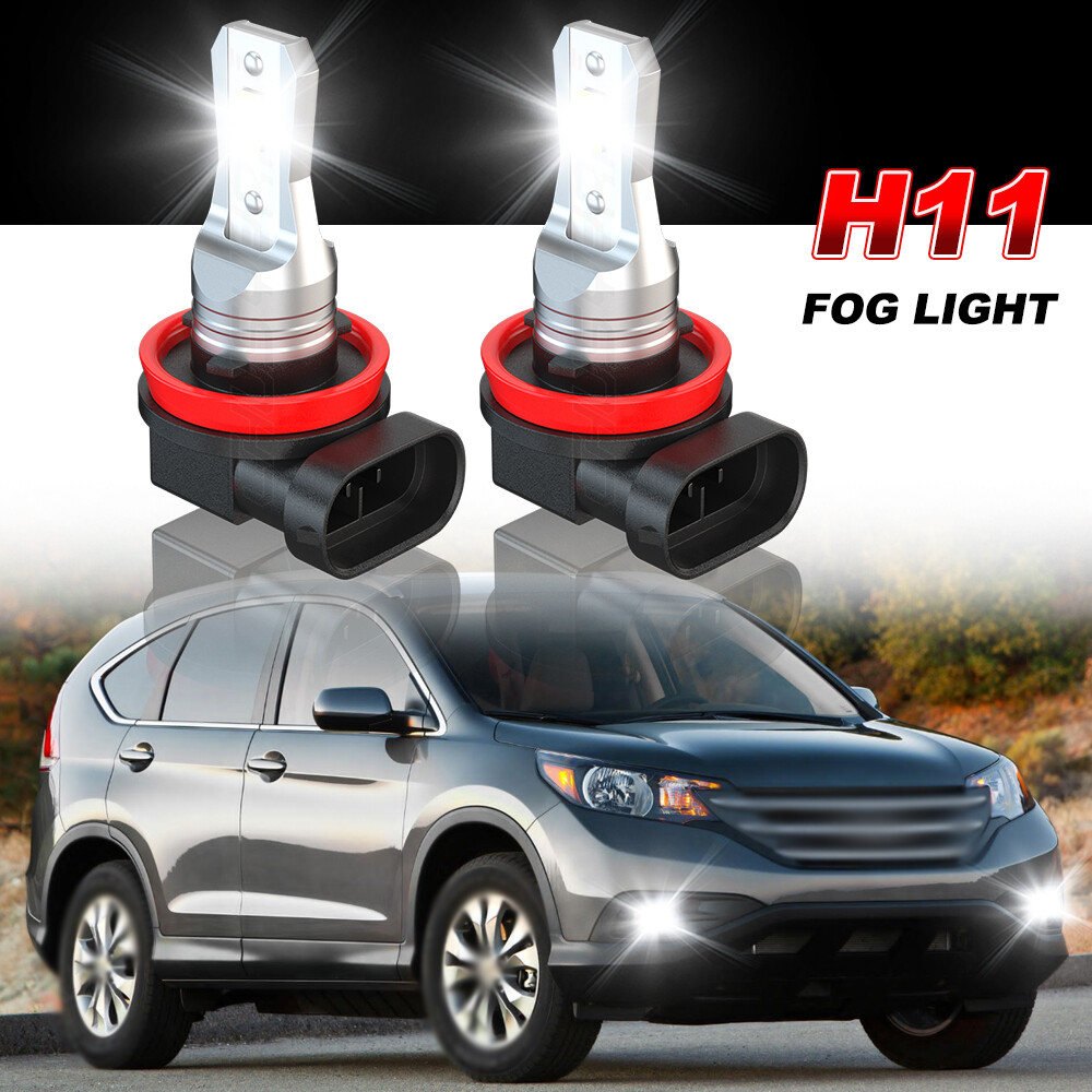 For Honda CR-V CRV 2007-2019 LED Fog Light Bulbs 6000K Fog lights White Lamp
