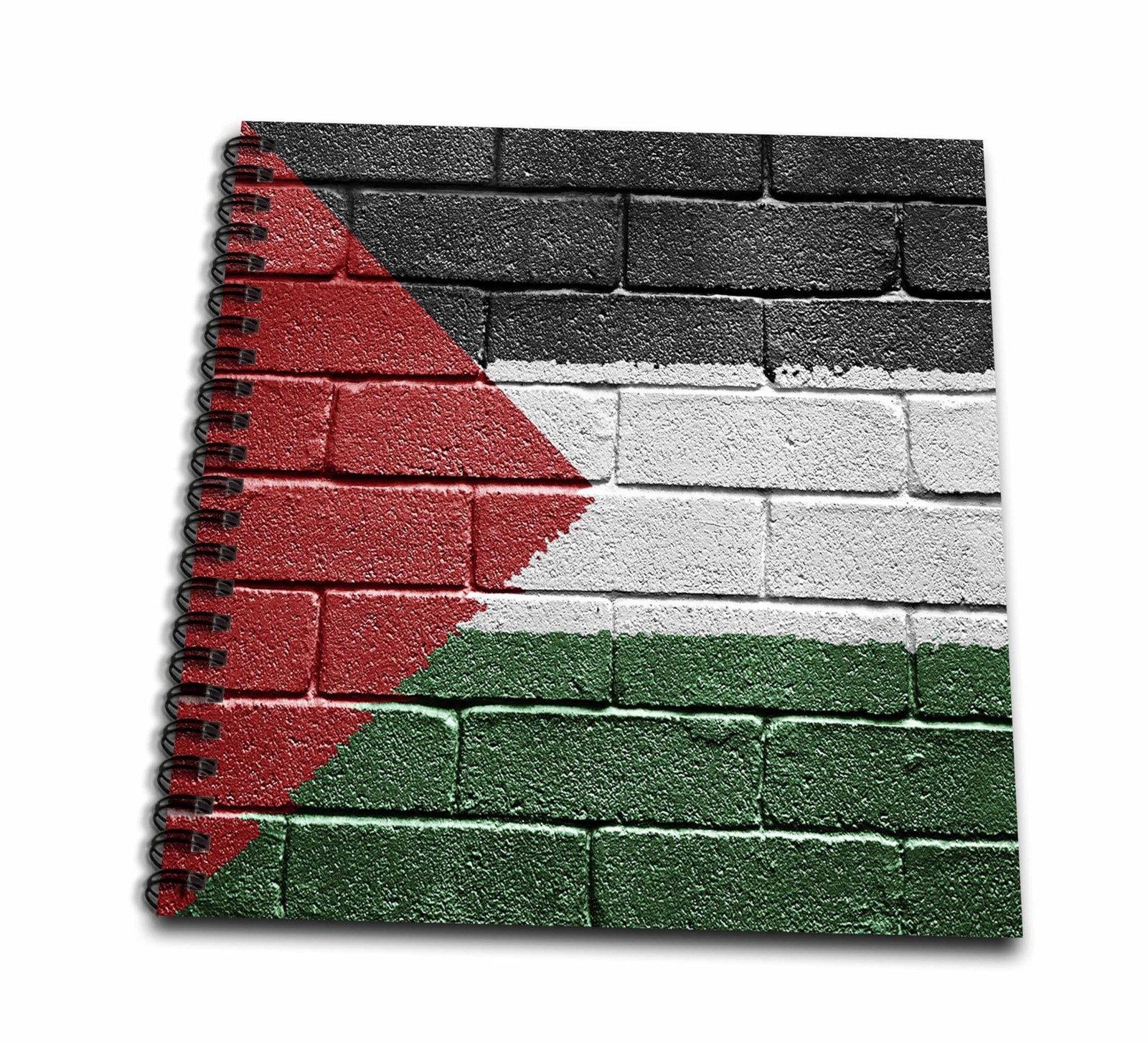 3dRose db_156963_1 National Flag Palestine Painted Onto Brick Wall