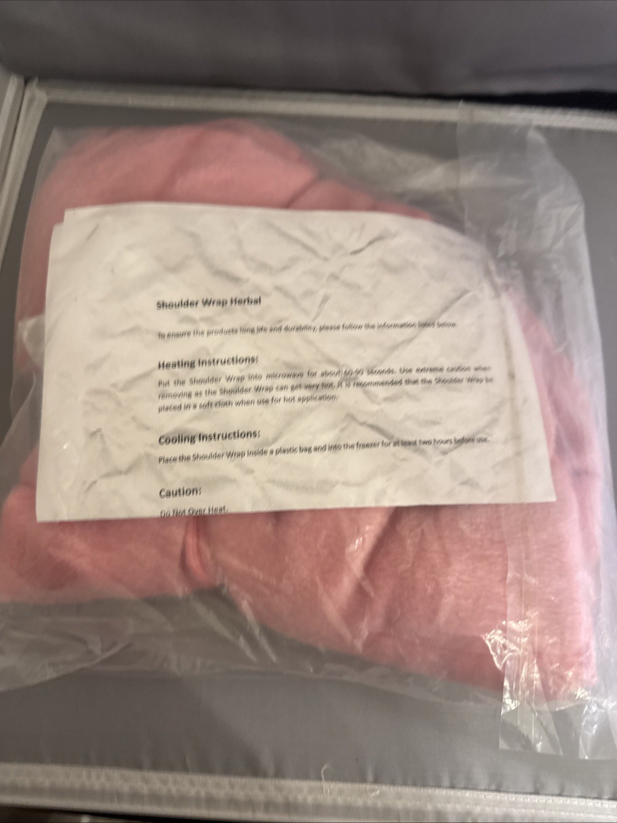 New Shoulder Wrap Herbal Microwaveable Pink