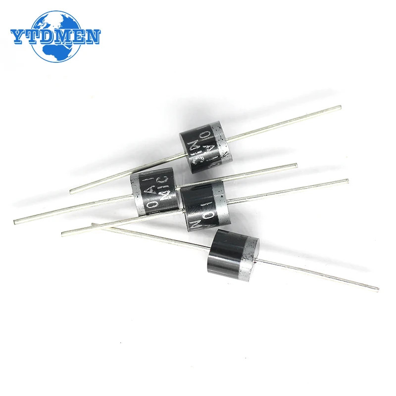 10PCS Rectifier Diode 6A 10A 1000V DO-27 Electrical Axial Rectifier Diodes