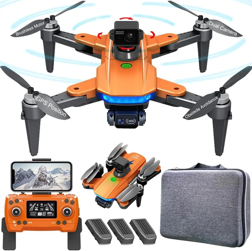 360° Obstacle Avoidance Brushless GPS Drone with Camera for Adults 4K Smart Foll