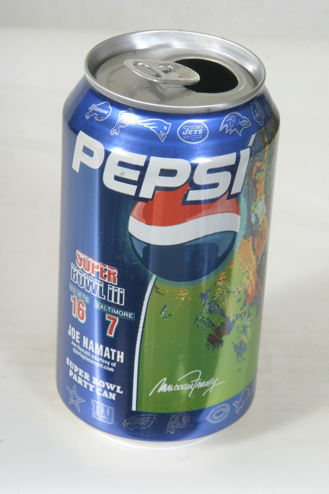 Pepsi Soda Can - Super bowl III