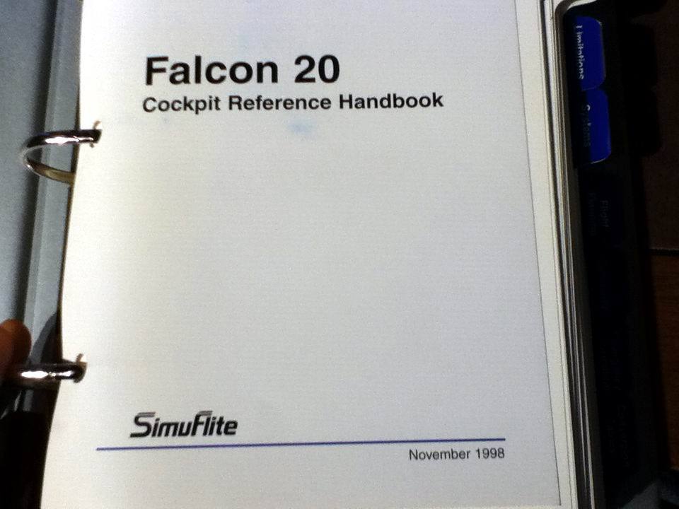 Falcon 20 Cockpit Reference Handbook