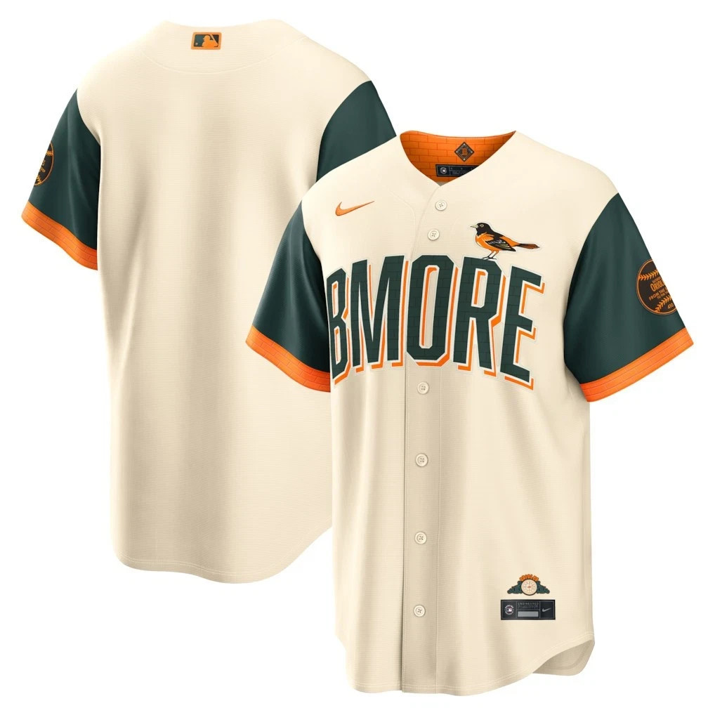 Nike Baltimore Orioles 2026 City Connect Stadium Jersey Cream Men's