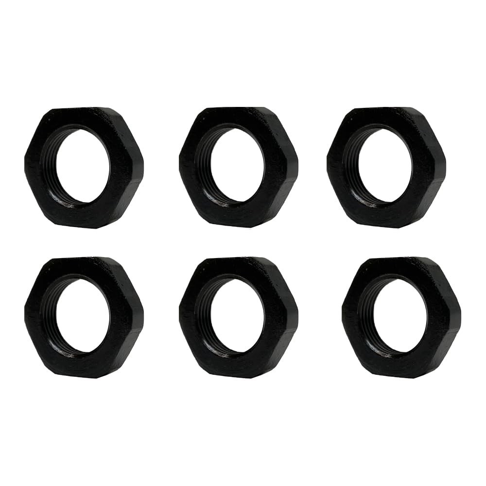 TPO 1/2"-28 Thread Jam Nuts Steel for 223 5.56 22LR (Steel - 6pc)