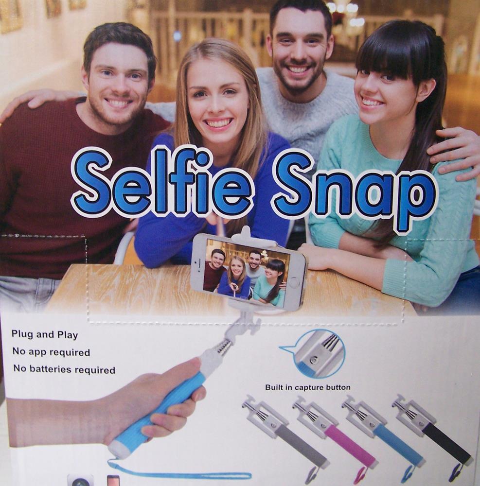 SELFIE PHOTO EXPAND CELLULAR PHONE STICK picture taking made easy GREY HANDLE