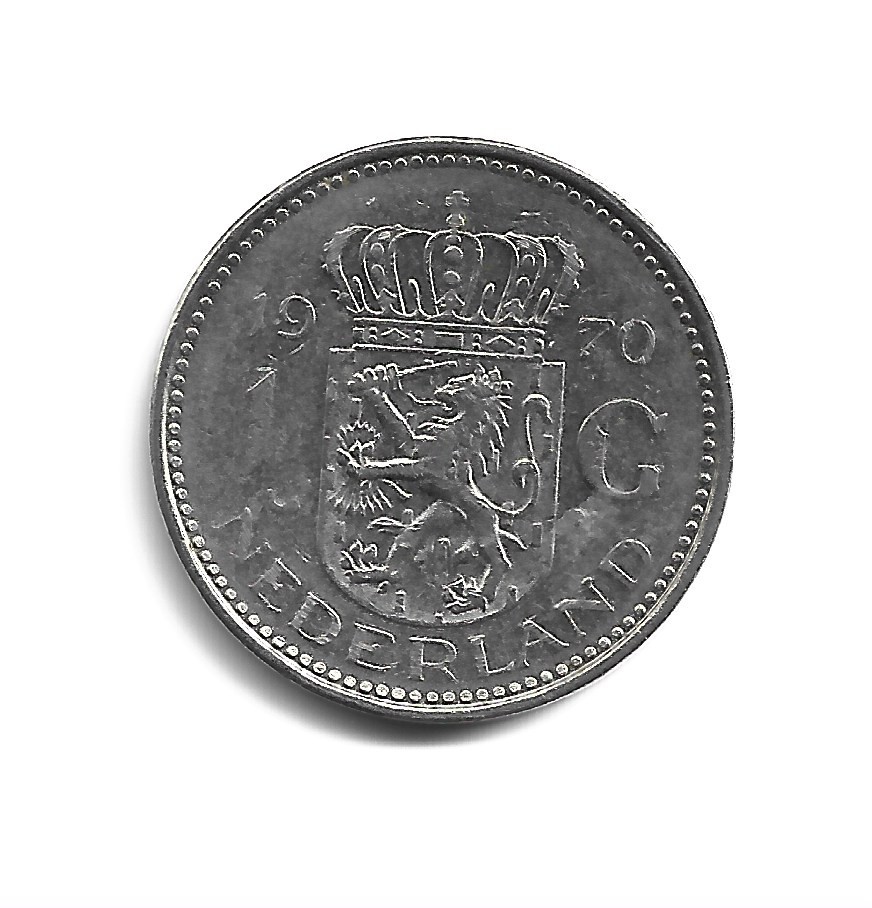 World Coins - Netherlands 1 Gulden 1970 Coin KM# 184a