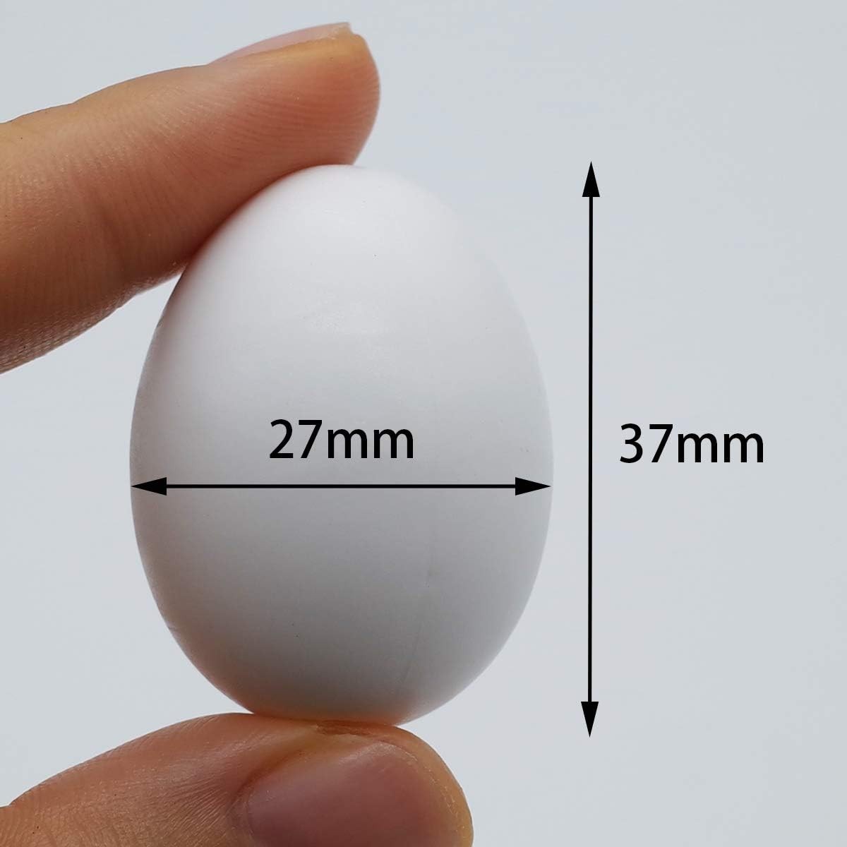 FOIBURELY 5 Pcs Solid Parrot Plastic Eggs Hatching Eggs Mini Macaw Amazon Cockat