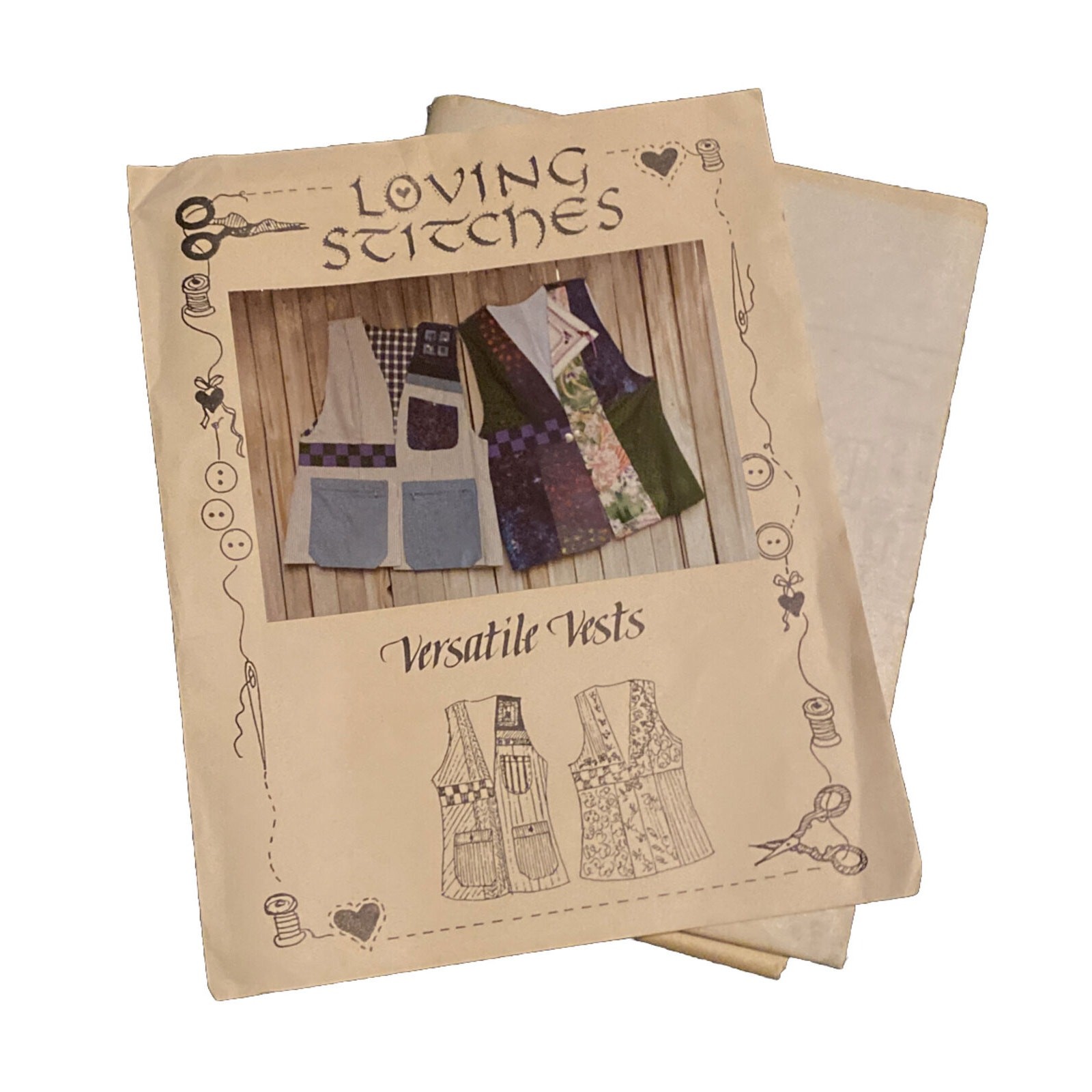 Loving Stitches Sewing Pattern. Versatile Vests. Vintage UNCUT NEW. Casual Dress