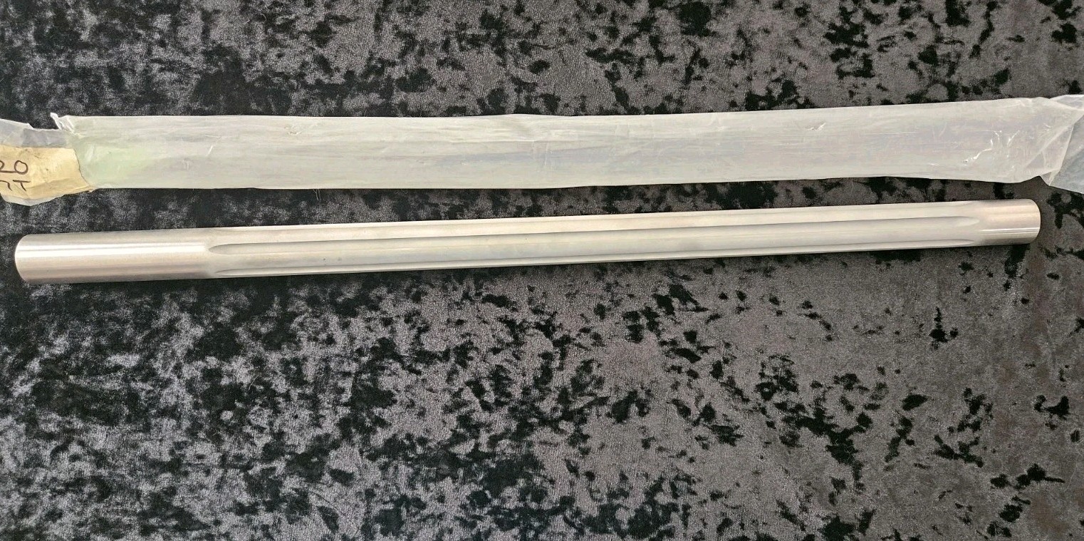 Lilja 20 Cal 1-7 Twist 3 Groove Stainless Steel Fluted Barrel Blank New.