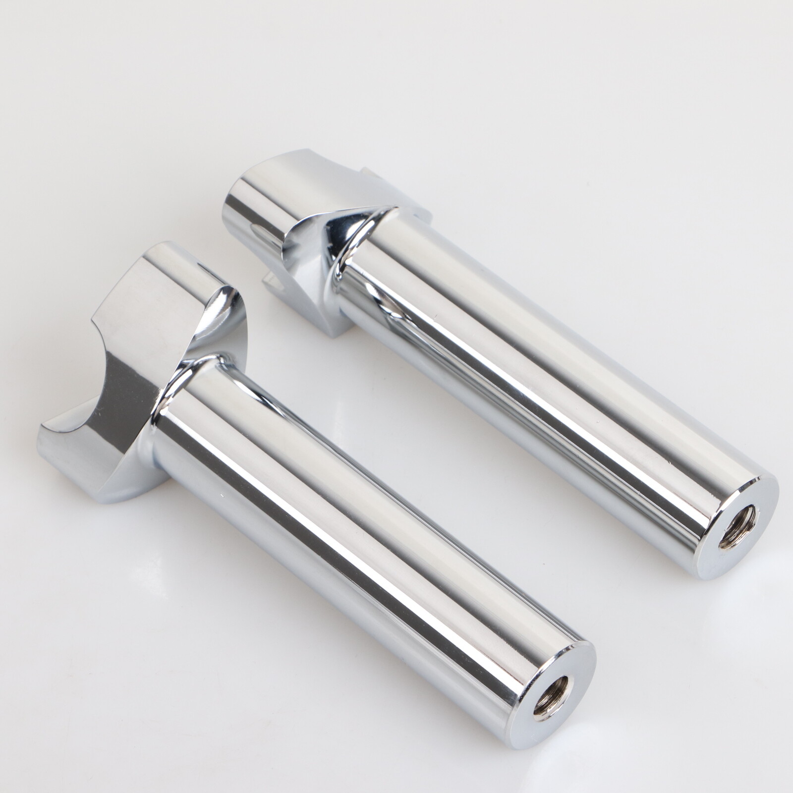 Chrome 5.5"Straight Risers 1" Handlebars For Harley Dyna Softail Road King Glide