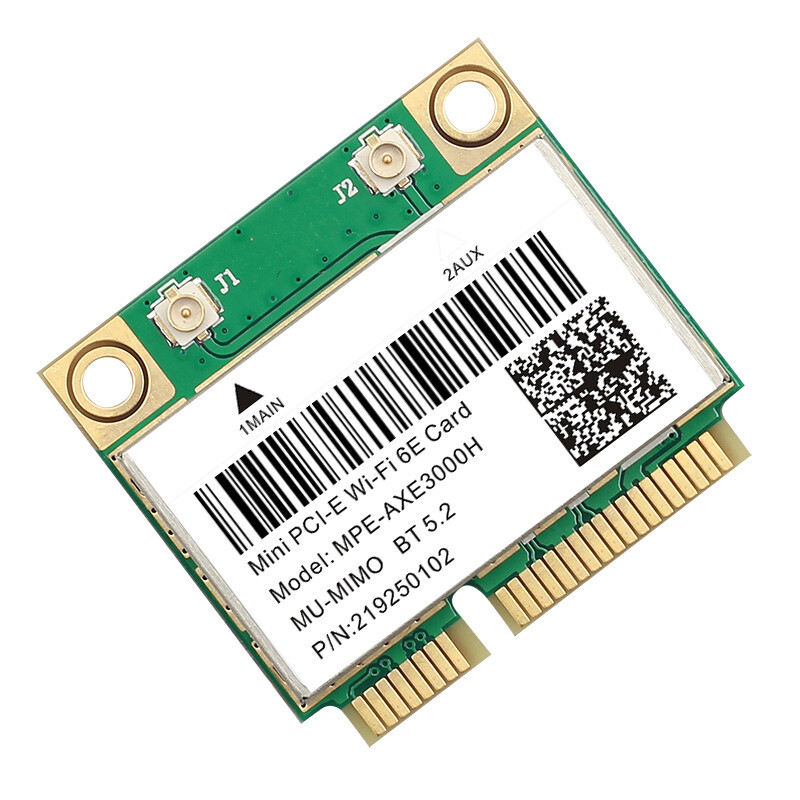 MPE-AXE3000H Mini PCI-E WiFi Card 3000Mbps WiFi 6E Bluetooth Network Adapter PC