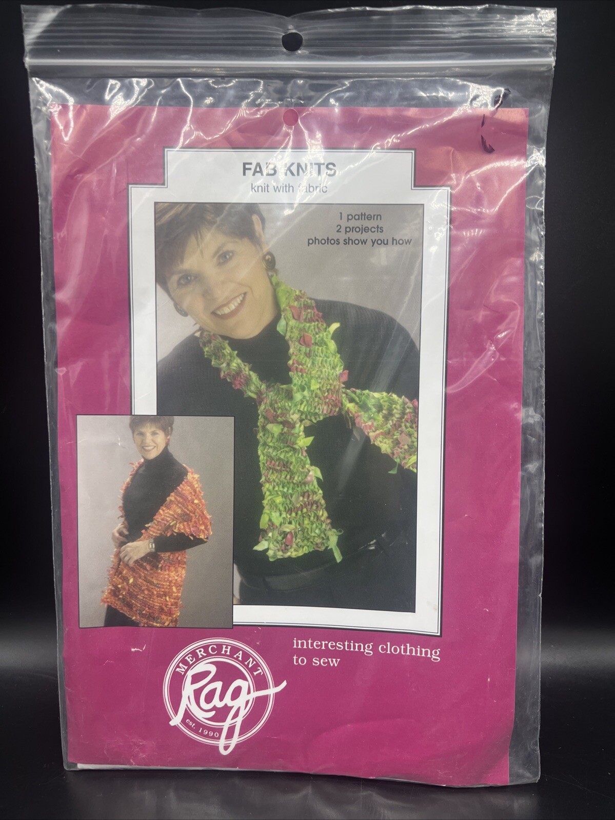 Merchant Rag Fab Knits Knitting Pattern Jill Abeloe Mead Design Scarf Shawl