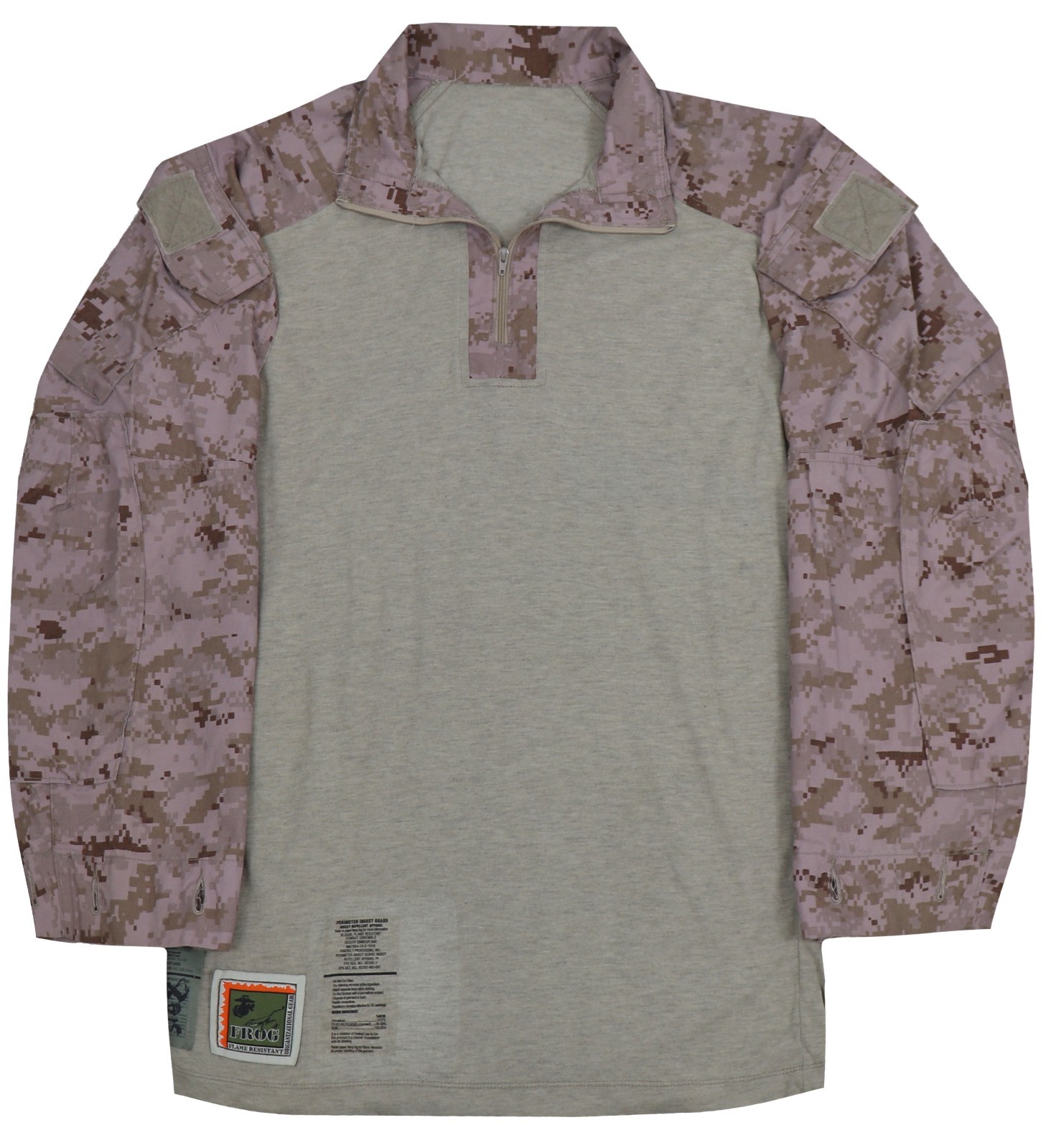 Small Regular - US Marine Corps Desert MARPAT FROG Combat Ensemble Shirt USMC