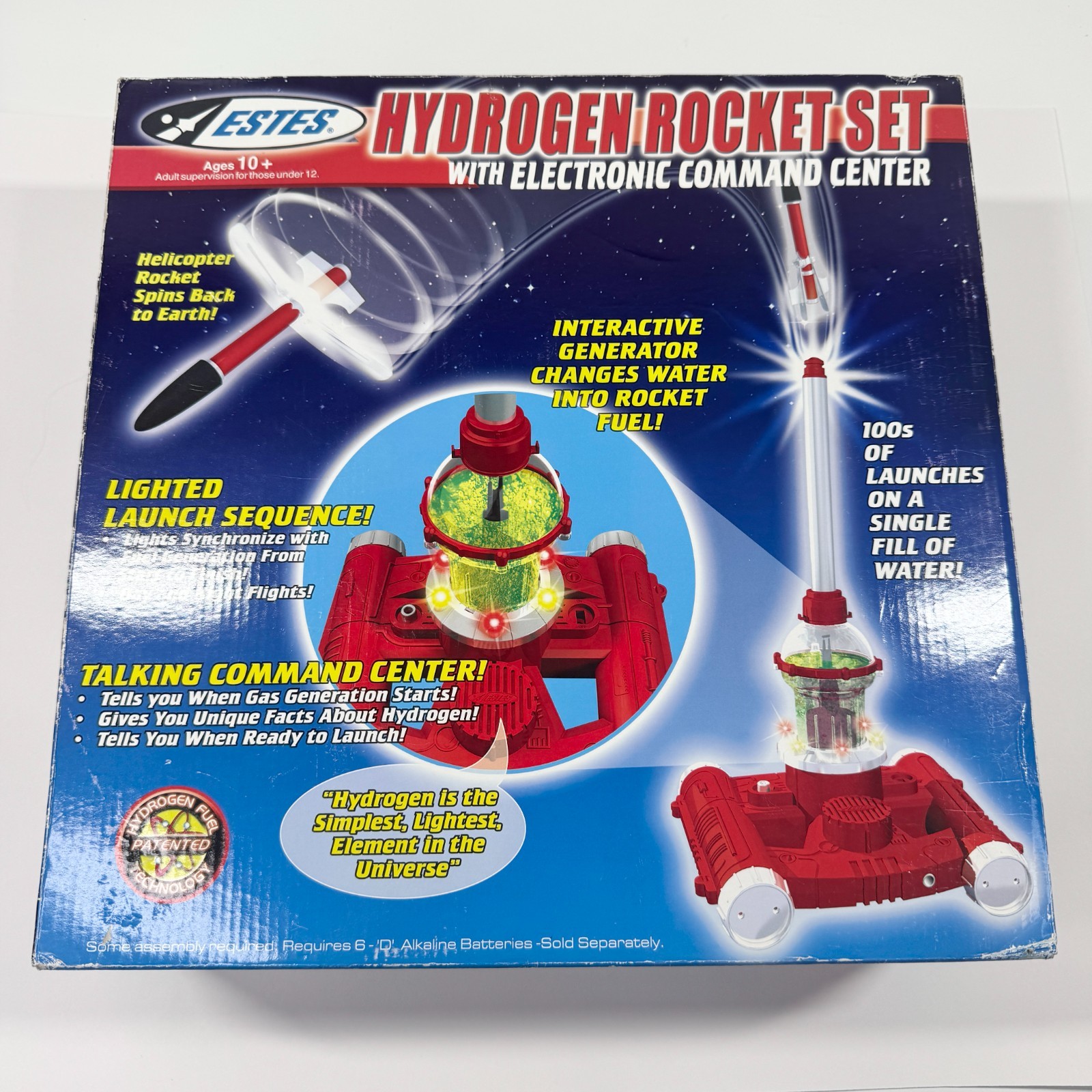 Estes Hydrogen Rocket Set Talking Electronic Command Center 1863 2007 Open Box