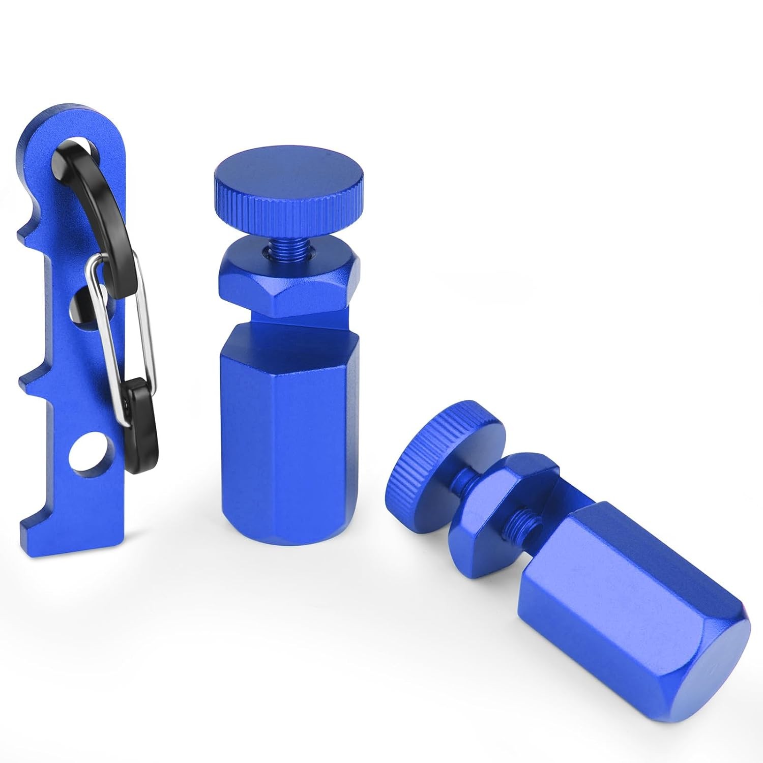 Tall Stair Gauges for Framing Square with Blue Holder and Hook, Framing Jig