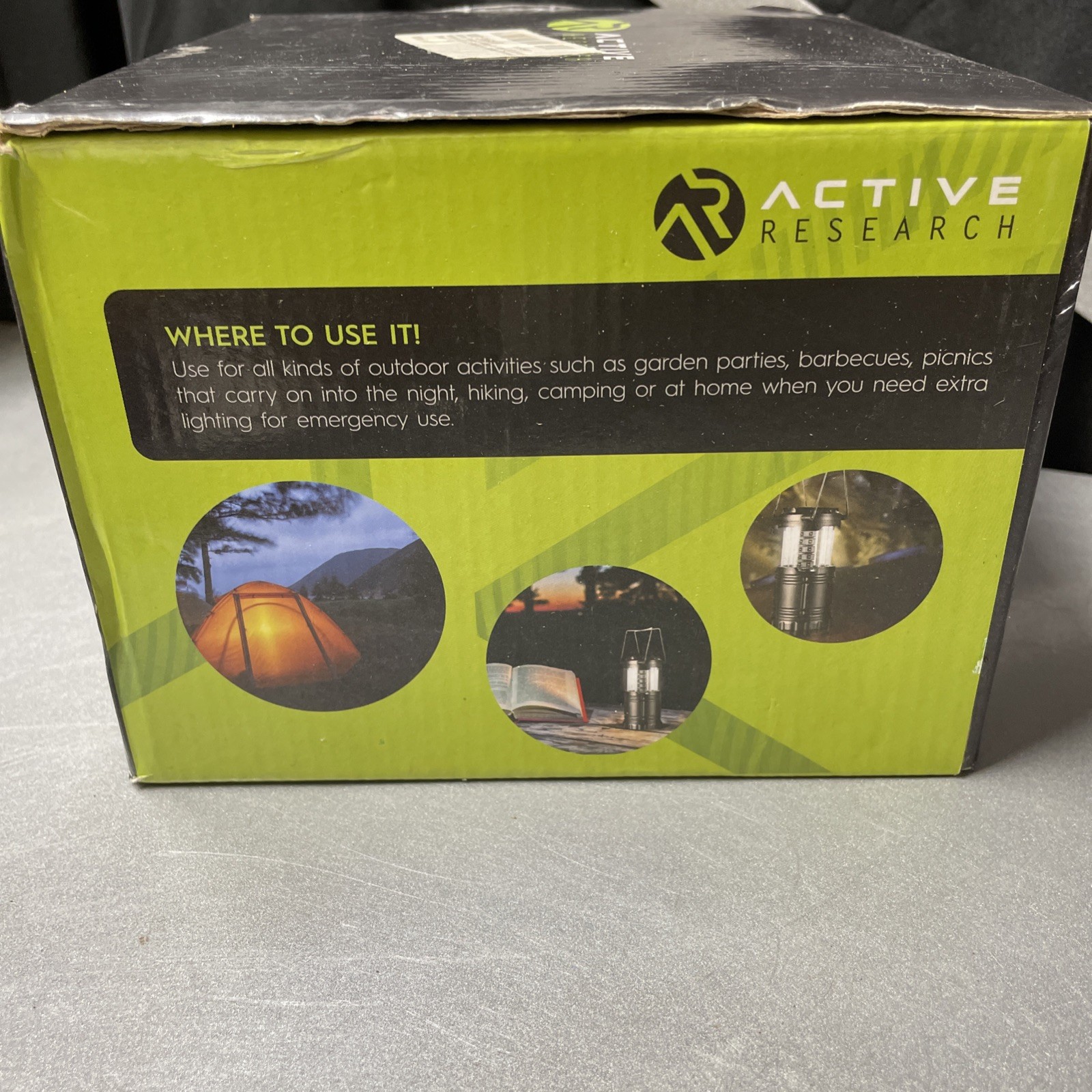 Active Research LED Camping Lights - 4pk Collapsible Battery Powered Lanterns