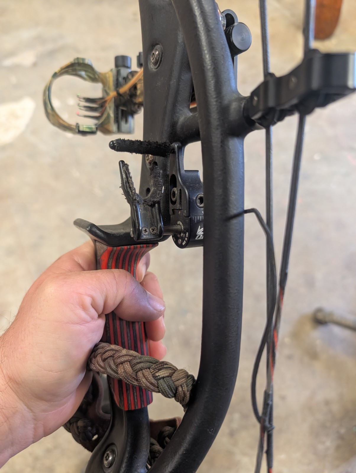 Hoyt Carbon Matrix Compound Bow Loaded