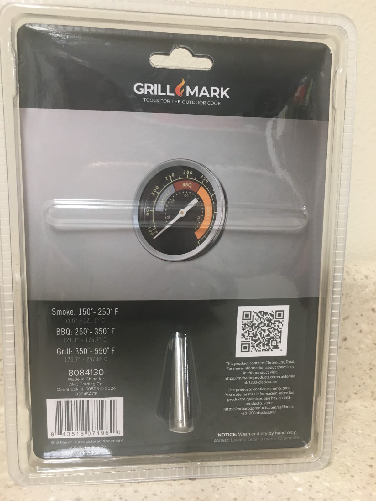 Grill Mark Analog Grill Thermometer