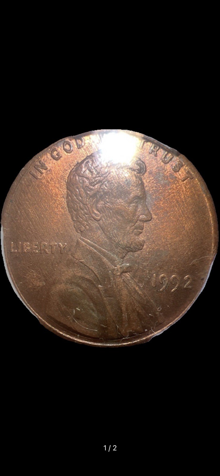 Close AM 1992 Mint State Lincoln Coin