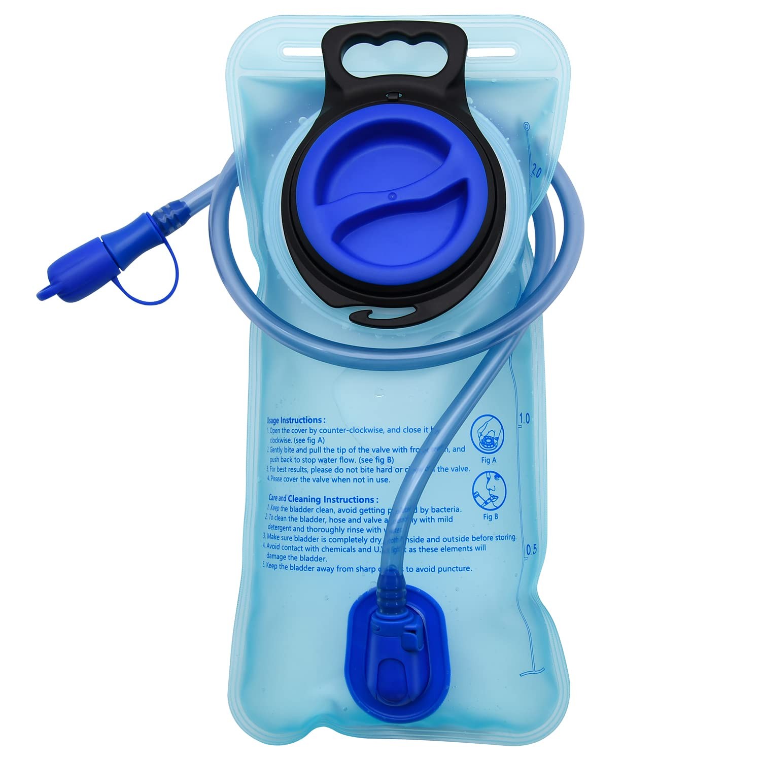Hydration Bladder 1.5L/2L/2.5L/3L for Cycling, Hiking, Camping  2L 1 Pack