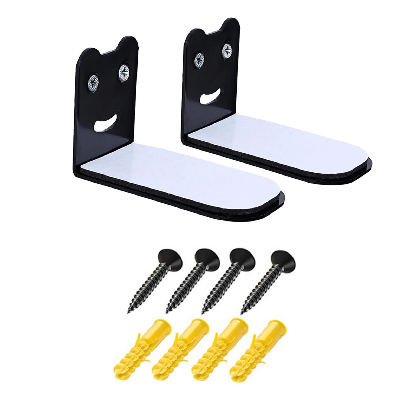 Universal Sound Bar Wall Mount Bracket Kit 2 Brackets and Hardware Included
