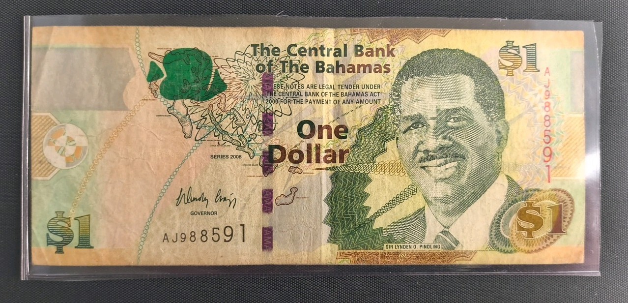 World Coins And Currency - Bahamas - 1 Dollar - Banknote