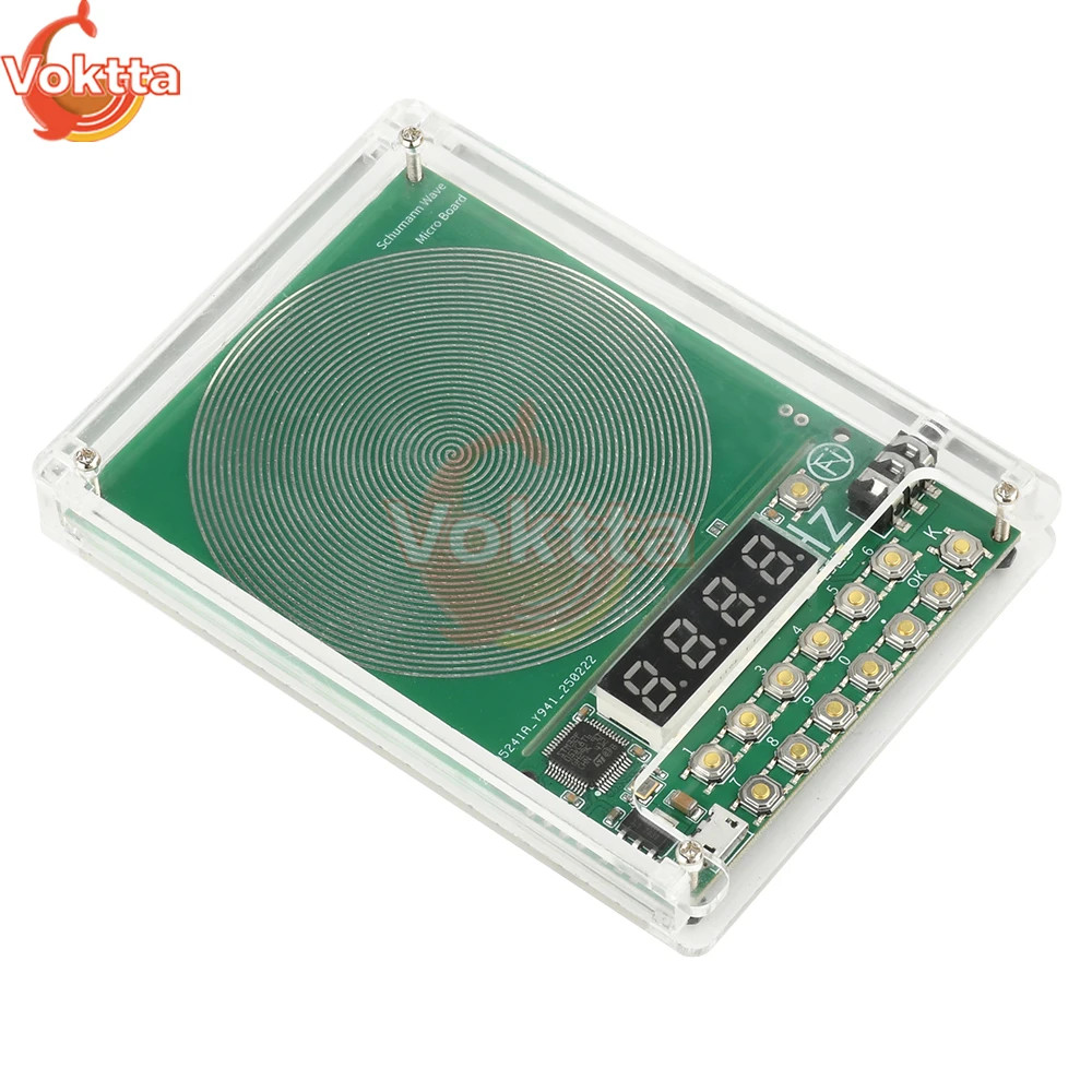For Schumann Wave Generator Pulse Sine Frequency+Audio Output Connector+Case
