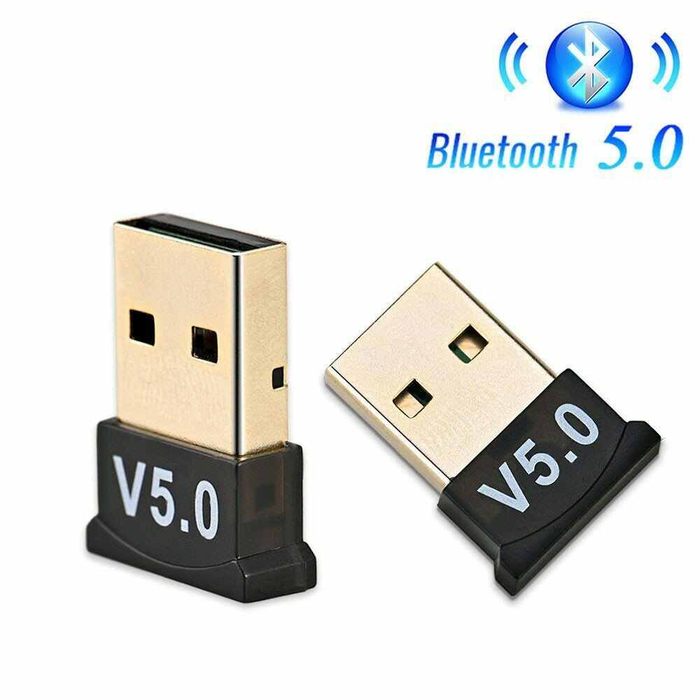 2pcs Wireless USB Bluetooth 5.0 Adapter Transmitter Receiver Audio PC Windows