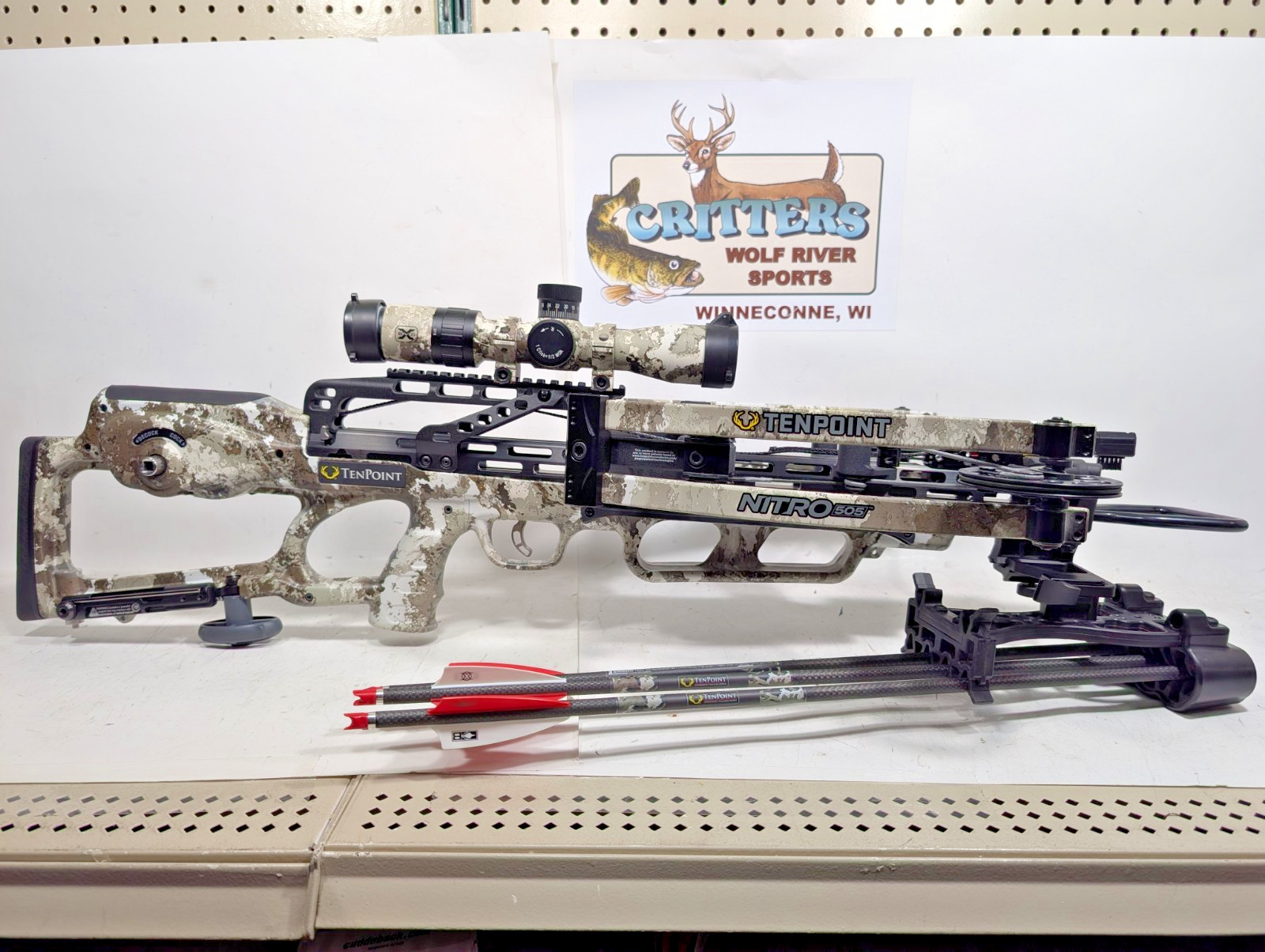 TenPoint Nitro 505 Crossbow Pkg with Acu-Slide Cocking and De-Cocking Technology
