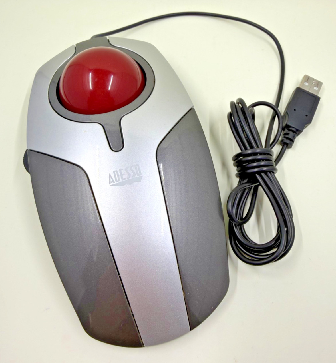 Adesso Desktop Optical Trackball Ergonomic Mouse USB Corded iMouse T1