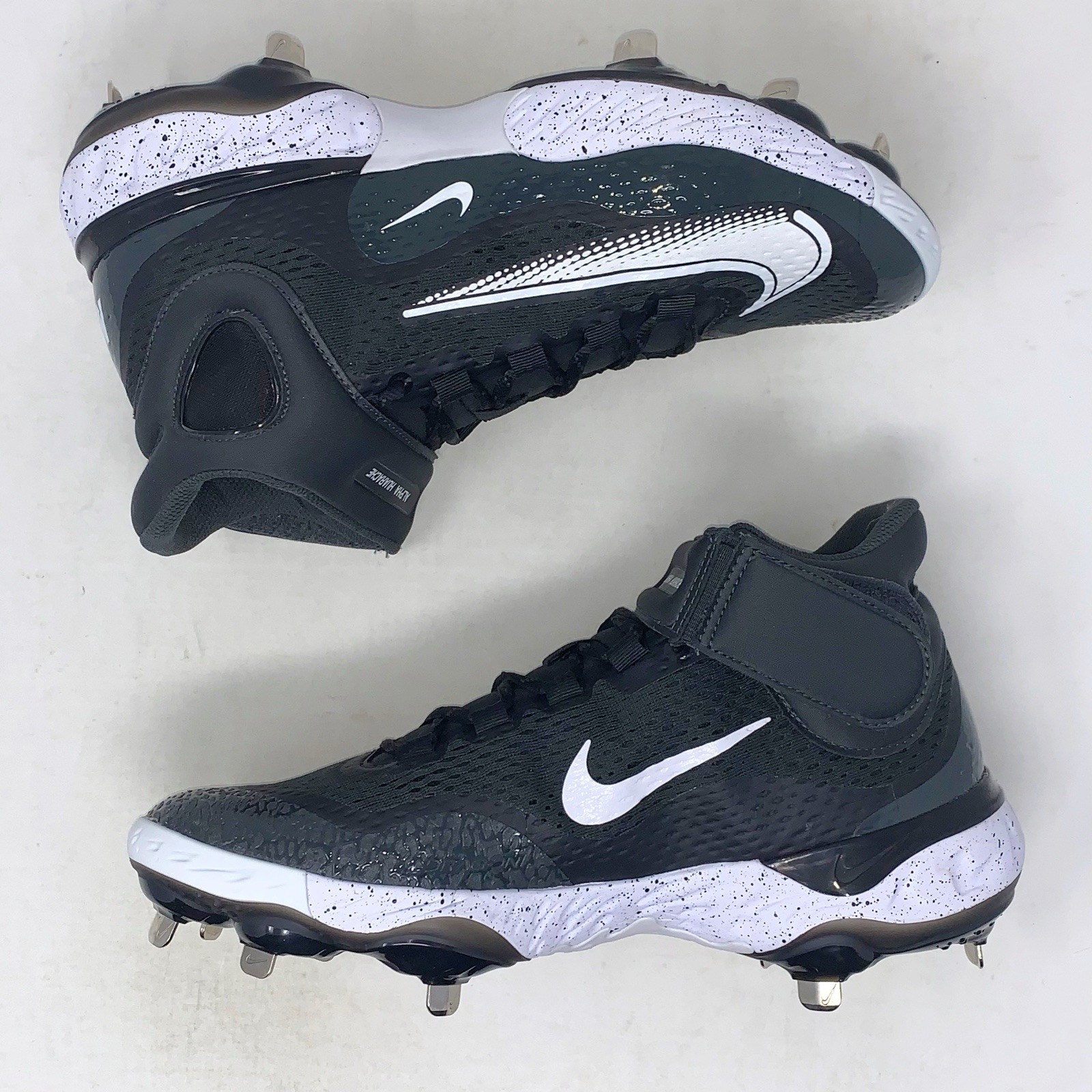 Nike Alpha Huarache Elite 4 Mid Black Baseball Cleats, Size 11 BNIB DJ6520-003
