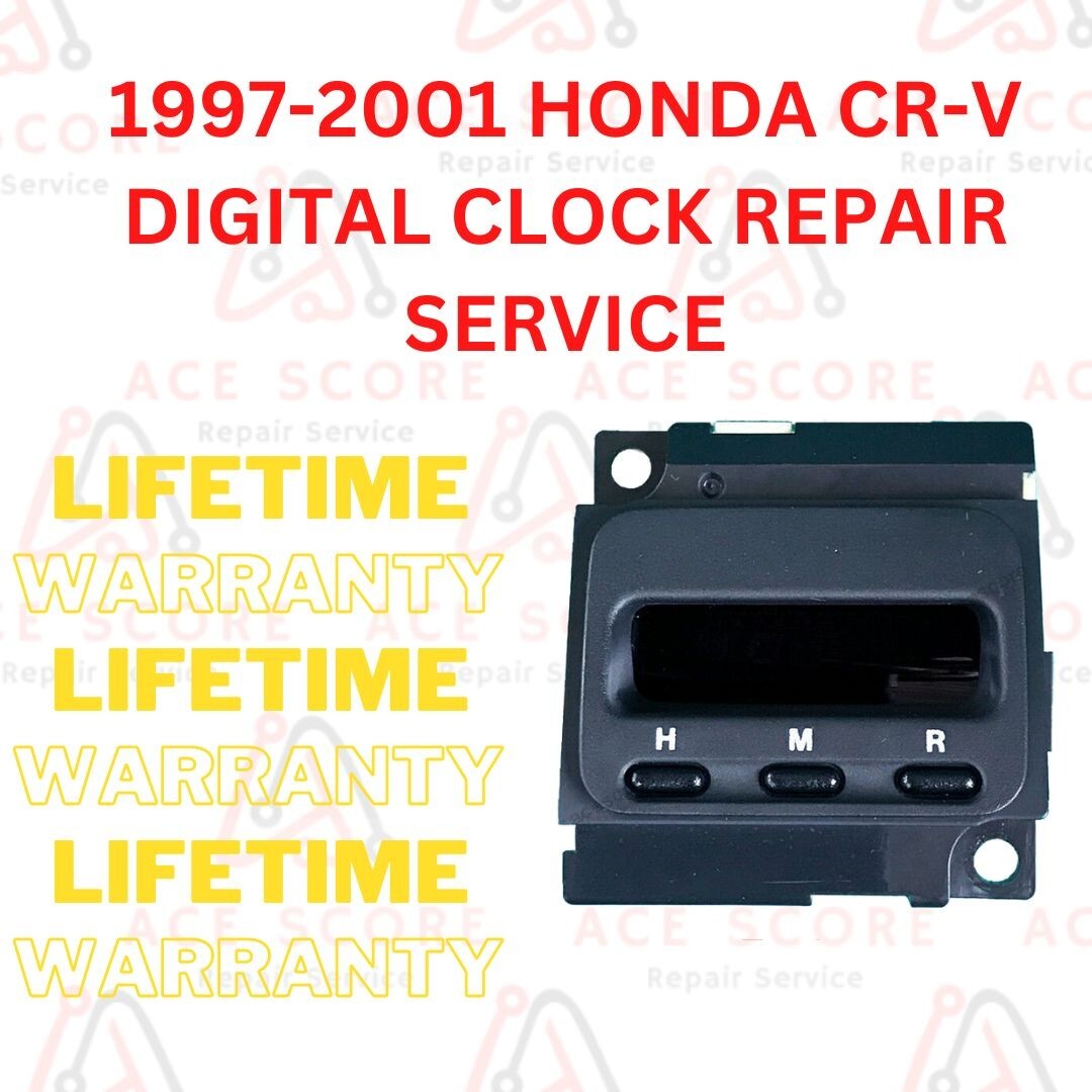 1997 -2001 Honda CR-V CRV Clock Repair ServicE,24HR TURNAROUND, HONDA, CR-V