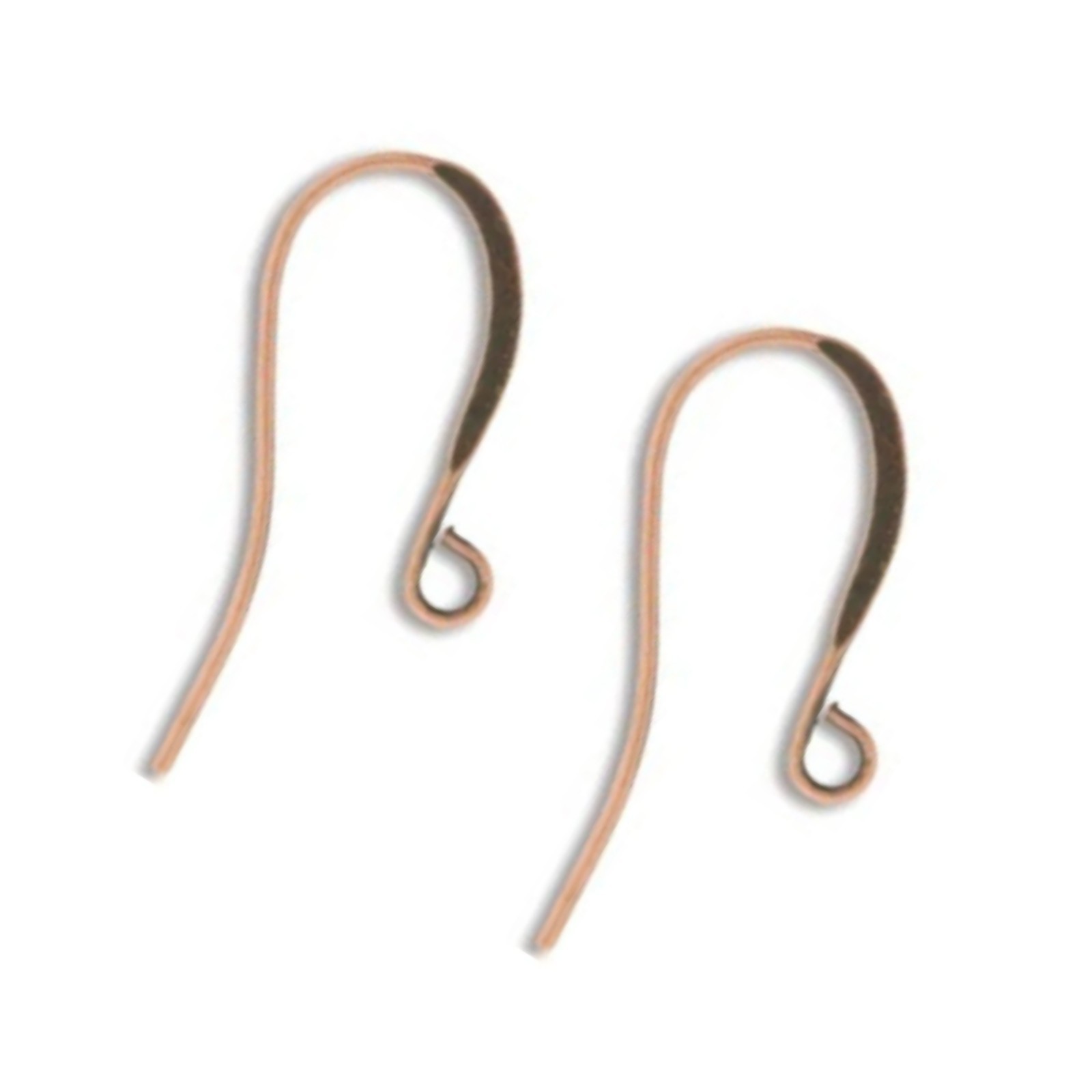 Antique Copper Plated Tall French Hook Ear Wires 26mm (144 Pieces = 72 Pairs)